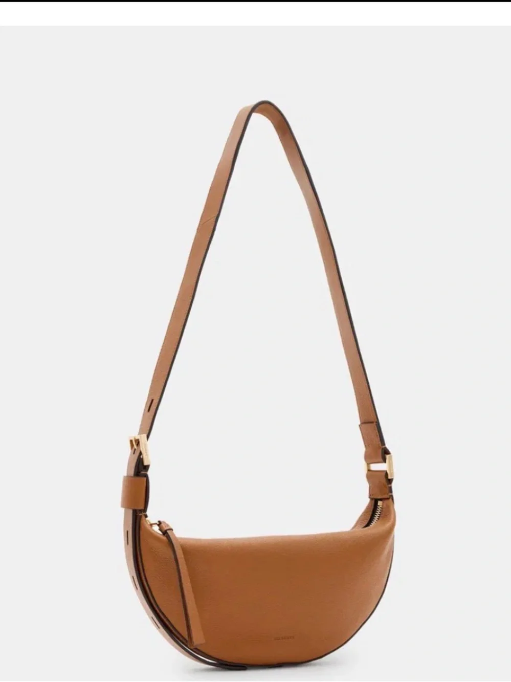 NWT All saints Half Moon Leather Crossbody Bag